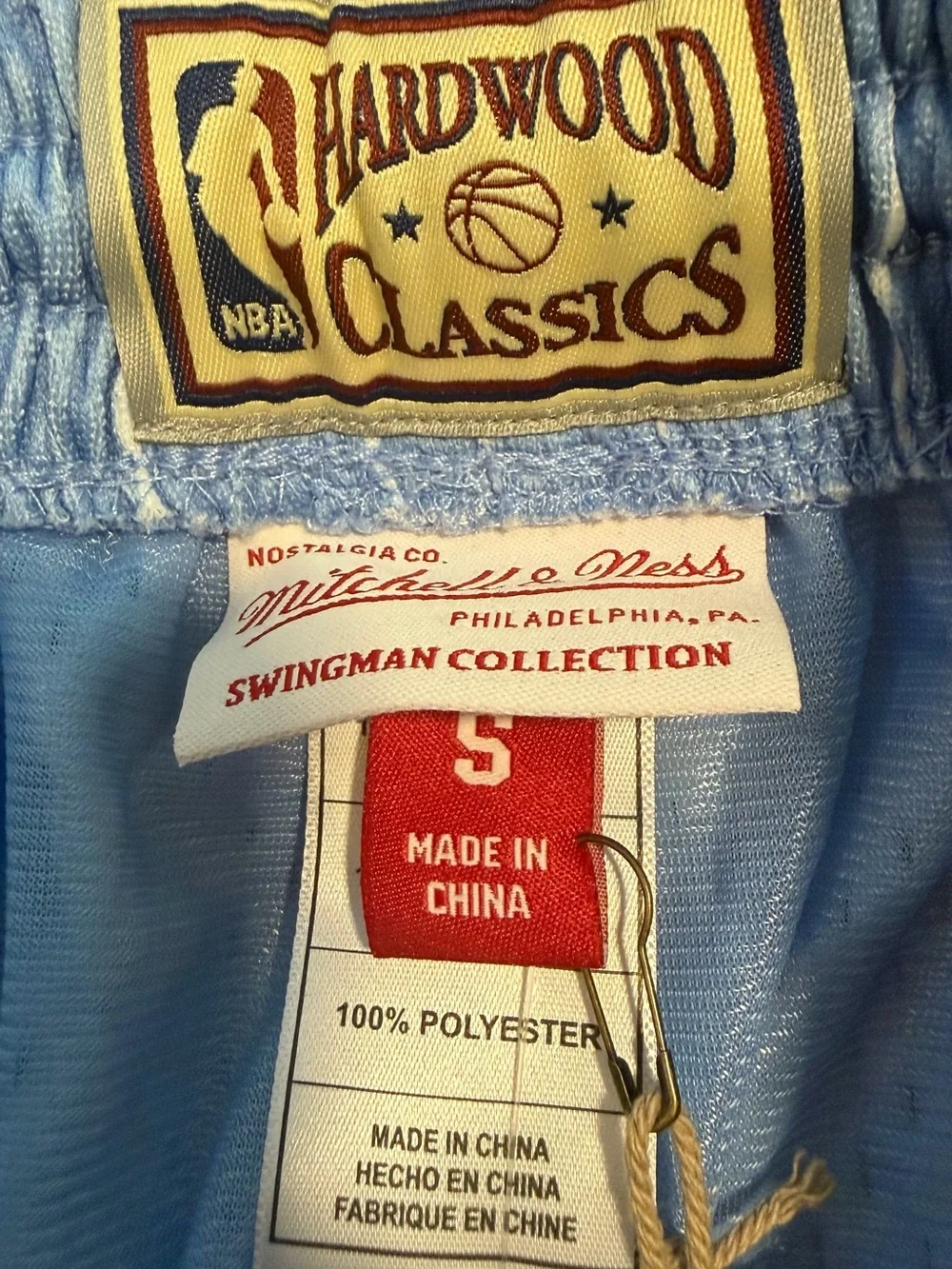 🏀🩳🏀 Mitchell & Ness LA Lakers Yellow and Light Blue Shorts